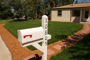 New House with Fresh Cut Grass