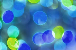 blue and green christmas lights