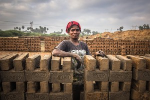 woman brick maker
